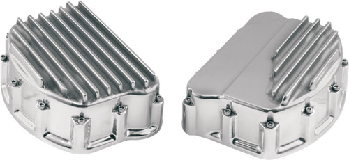 Custom Cycle Engineering Finned Rocker Covers - Natural [FRC 20033]