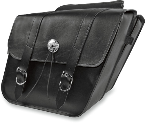 WILLIE & MAX LUGGAGE Slant Compact Saddlebag - Black [5870700]