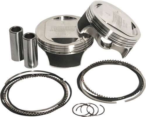 Revolution Performance, LLC Piston Kit - Domed - For 124R Big Bore Cylinder Kit - 120R Screamin Eagle [RP301124WR]