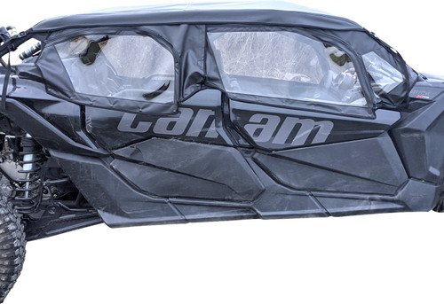 Seizmik Soft Upper Doors - Black/Clear - Can-Am - Defender '16-'23 [5120987]