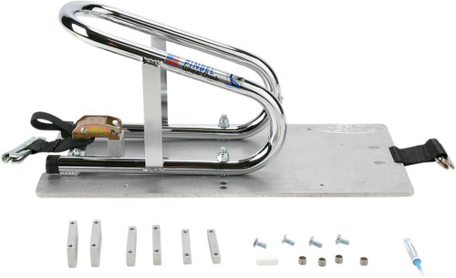 Pingel Wheel Chock - Series E-Track - Recessed - Removable - Chrome - 3-1/2" [WC35ER]