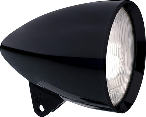 headwinds Headlight Housing - 4-1/2" - Bradley Concours Rocket - Gloss Black [14800ZA]