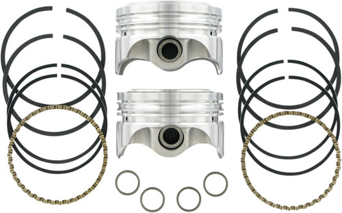 KB PERFORMANCE Piston Kit - 4.000" +0.010" - 10.0:1 CR - 96"/103" Twin Cam Bored to 110 CI w/SE 95 cc Heads [KB661C010]