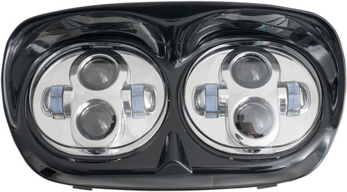 RIVCO PRODUCTS Headlight Assembly - LED - Chrome - FLTR [LED145C]