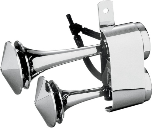 RIVCO PRODUCTS Dual - Air Horns - Chrome [AHHD]