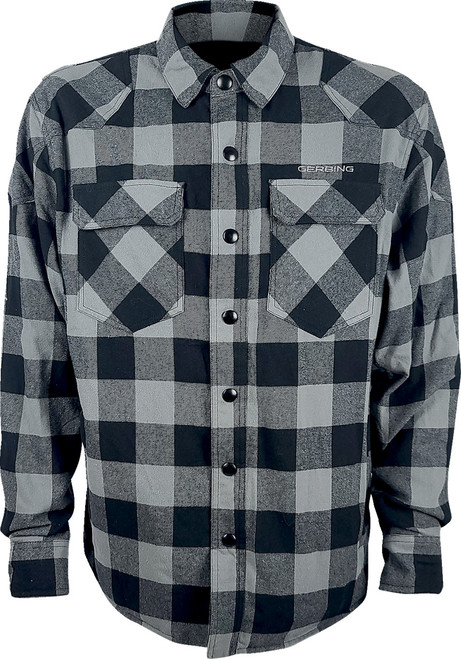 GERBING HEATED CLOTHING 7 V Battery Heated Flannel Shirt - Red/Black - 3XL [GER7VFSRB3XL]