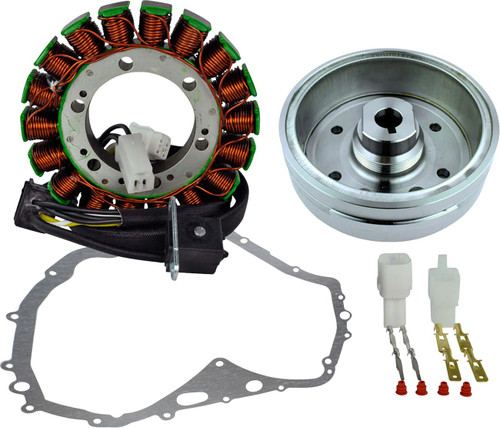 RM STATOR Stator with Crankcase Cover Gasket - Arctic Cat/Suzuki [RM01015G]