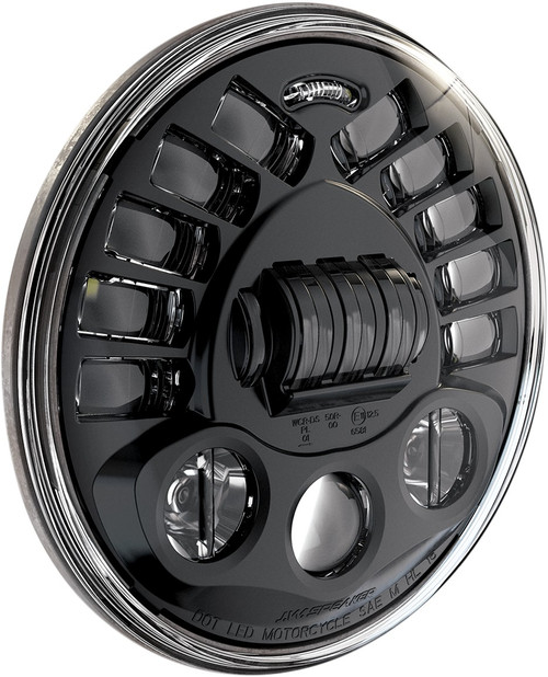 JW SPEAKER Adaptive 2 LED Headlight - 7" with Mount - Chrome [0555061]
