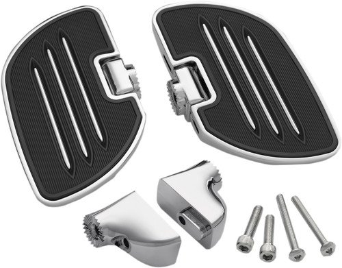 SHOW CHROME Passenger Floorboards - Black - Spyder RT [41185]