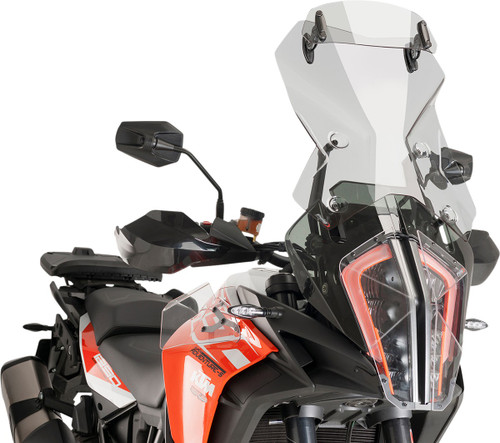 PUIG HI-TECH PARTS Touring Windscreen w/ Visor - Smoke [20415H]