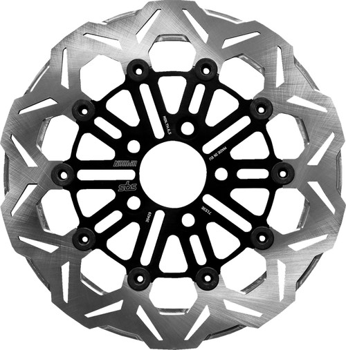SBS DESIGNED BY KODLIN Design "E" Cast Wheel Fixed Brake Rotor - Stainless Steel - Front [7144E]