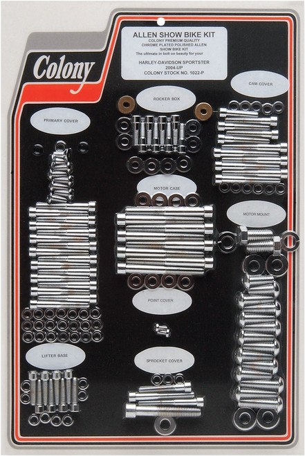 COLONY Bolt Kit - Complete/Motor - Socket-Head - '99-'05 Dyna [1000P]