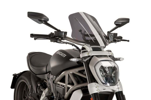 PUIG 8922H WINDSCREEN NAKED NEW GEN SPORT SMOKE DUC