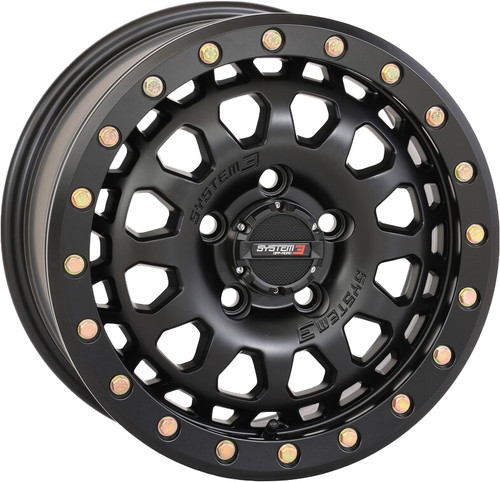 SYSTEM 3 15S3-6544 SB6 BL WHEEL 15X7 4+3 (+10MM) 5/4.5 MATTE BLACK