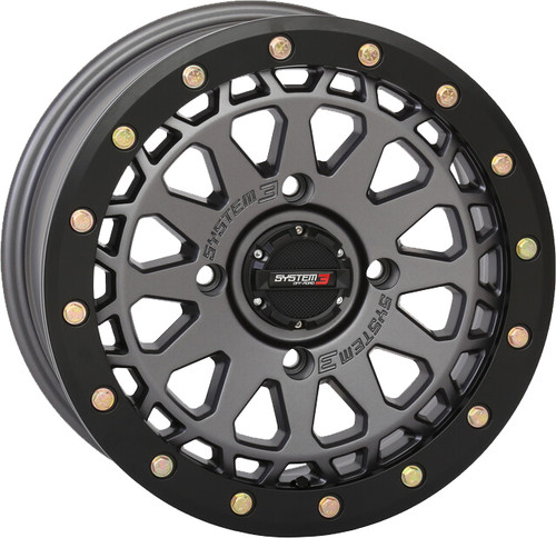 SYSTEM 3 15S3-6636 SB6 BL WHEEL 15X7 4+3 (+10MM) 4/137 GUN METAL GREY