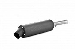 MBRP AT-7301 SINGLE SLIP-ON SYSTEM W/ UTILITY MUFFLER BLK SUZ