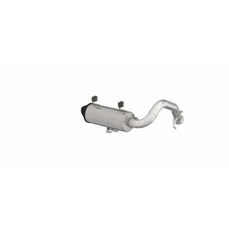 MBRP AT-9523PT SINGLE SLIP-ON SYSTEM W/ 5" PERFORMANCE MUFFLER BLK TIP