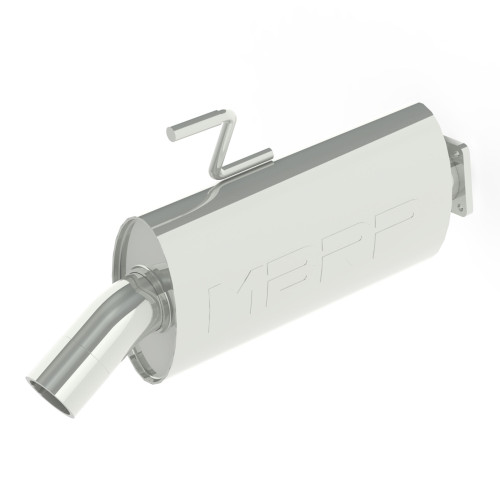 MBRP AT-9301SP SINGLE SLIP-ON SYSTEM W/ OVAL SPORT MUFFLER CHROME