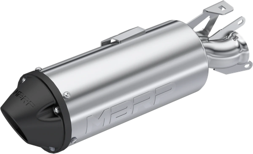 MBRP AT-9502PT SINGLE SLIP-ON SYSTEM W/ 5" PERFORMANCE MUFFLER BLK TIP