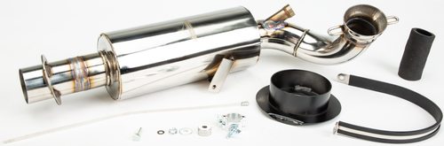 STRAIGHTLINE 132-147 LIGHTWEIGHT MUFFLER CARBON POL