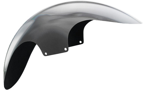 BAGGERNATION CAFE-19-13E-S CAFE FENDER 19" STEEL SATIN SPACERS `86-13 FLH/FLT