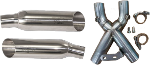 VOODOO VEBUSAM2CDP SHORTY DUAL MUFFLER POLISHED BUSA
