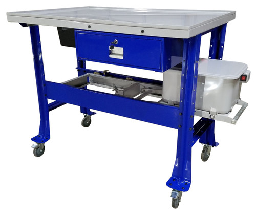 IDEAL PTDT-PW-1000 TEAR DOWN TABLE W/PARTS WASHER
