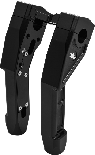 KENS FACTORY KFR-01-1.125 NL 1-1/8" X-RISER 8" PULL BACK BLACK