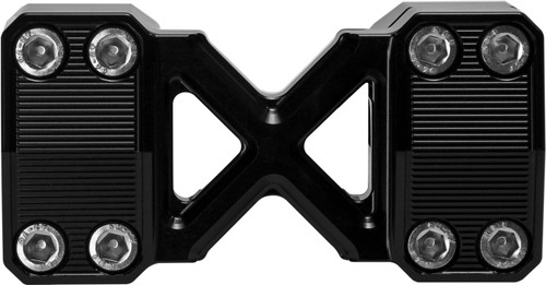 KENS FACTORY KFR-04-1.125 NL 1-1/8" X-RISER 10" STRAIGHT BLACK