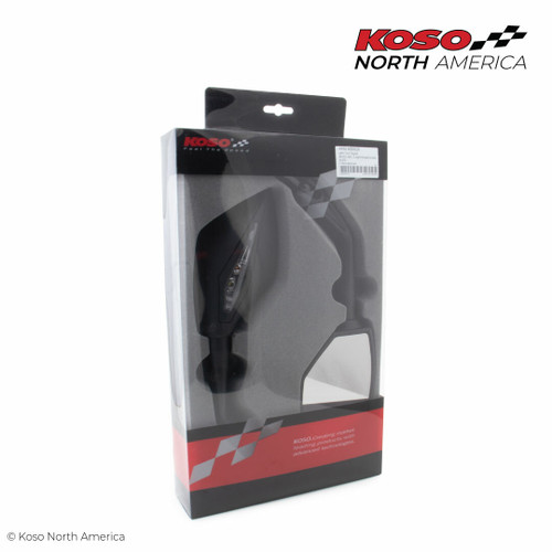 KOSO SB0000010 APEX M10 MIRRORS W/INDICATORS BLACK PR