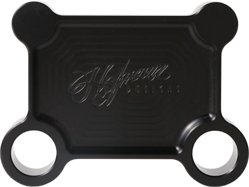 HOFMANN DESIGNS HDB-1017B H/D BILLET PULL BACK PLATE BLACK BATWING
