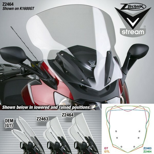 ZTECHNIK Z2464 VSTREAM WINDSCREEN TALL TOUR CLEAR BMW