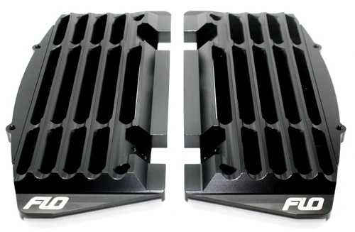 FLO MOTORSPORTS FLO 753BLK HIGH FLOW RADIATOR BRACES BLACK