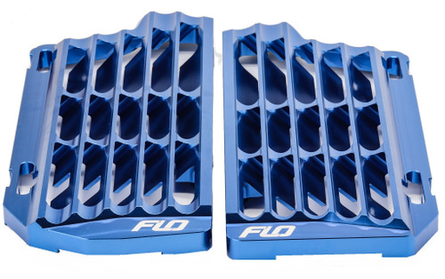 FLO MOTORSPORTS FLO756BLU HIGH FLOW RADIATOR BRACES BLUE