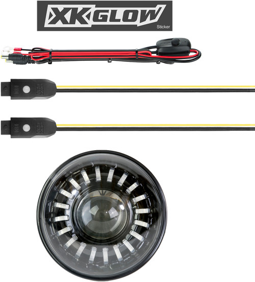 XK GLOW XK-7IN-HD-KIT 7" XKCHROME RGB HEADLIGHT