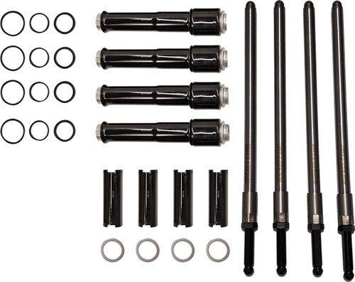 ROCKET PERFORMANCE GARAGE LLC 6-6004B SPEEDY PUSH RODS / COVERS BLACK `99-17 TWIN CAM