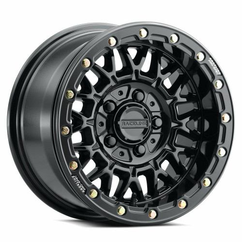 RACELINE A15GB-51012+10 OMEGA 15X10 5/4.5 +10MM GLOSS BLACK
