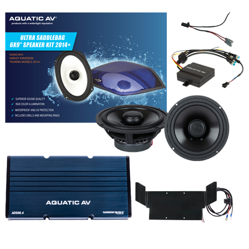 AQUATIC AV BT300 ULTRA SPEAKER KIT FLHT `98-13