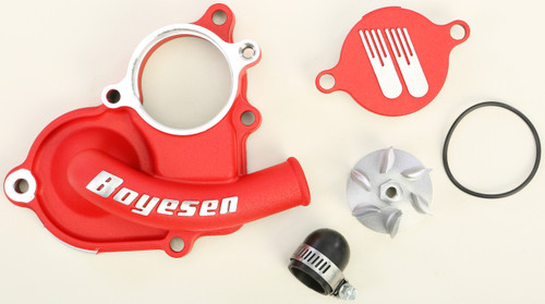 BOYESEN WPK-26AR WATERPUMP COVER & IMPELLER KIT RED