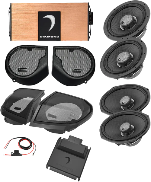 DIAMOND AUDIO DA24SGSP3 4CH SOUND PACK W/ AB2 MODULE FLHT 24-UP