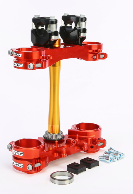 XTRIG 501330101101 ROCS TECH CLAMP SET RED HONDA 20MM