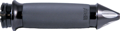 AVON CC-86-AN-SPK-HT CUSTOM CONTOUR GRIPS SPIKE HEATED CABLE THROTTLE BLACK