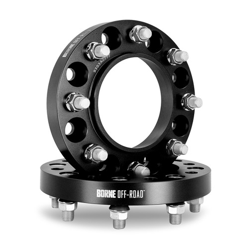 Borne Off-Road Wheel Spacers 8X165.1 121.3 25 M14 Blk - BNWS-006-250BK