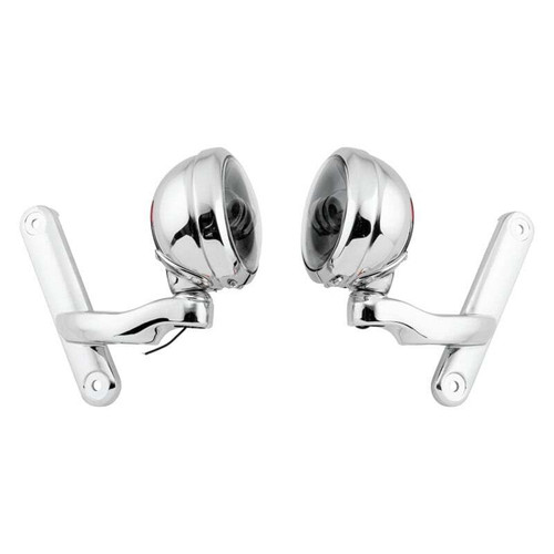 Letric Lighting 4.5in Passing Lamps Chrome/Black - LLC-PLB-CB