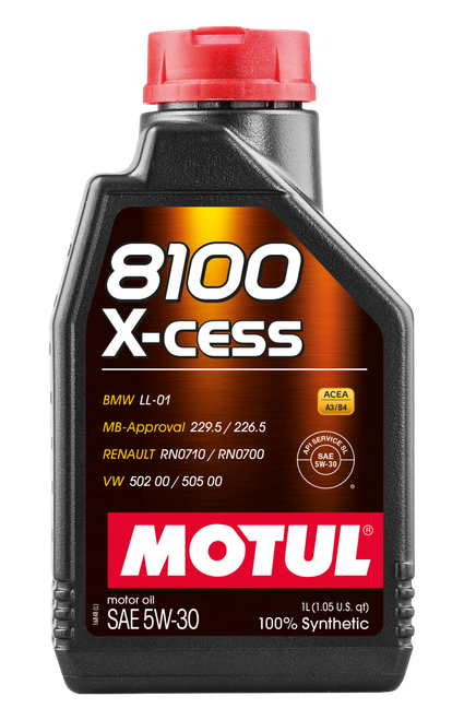 Motul Synthetic Engine Oil 8100 5W30 X-CESS 1L - 108944