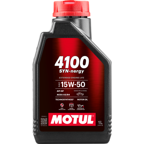 Motul 1L Engine Oil 4100 SYN-nergy 15W50 - 113161
