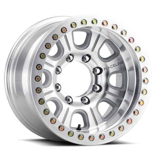 Raceline RT233 Monster 17x9.5in / 8x170 BP / -32mm Offset / 130.81mm Bore - Machined Beadlock Wheel - RT233-79581-32