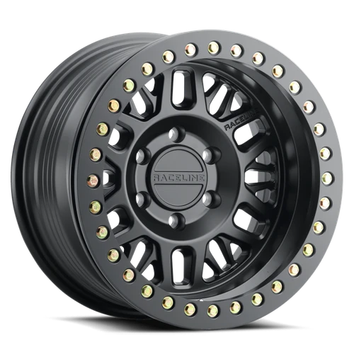 Raceline RT951B Ryno 17x9in / 5x127 BP / -12mm Offset / 83.82mm Bore - Satin Black Beadlock Wheel - RT951B-79050-12