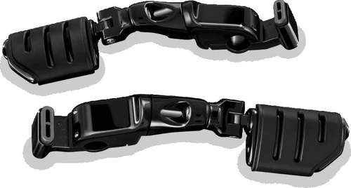 Kuryakyn Ergo II Trident Dually ISO Pegs With Long Arms Gloss Black - 3995