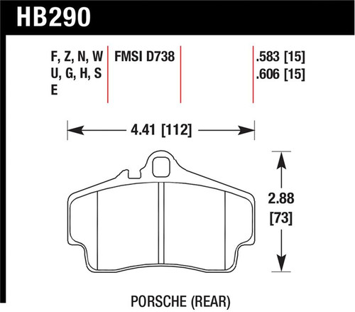 Hawk Performance Ceramic Street Brake Pads - HB290Z.583